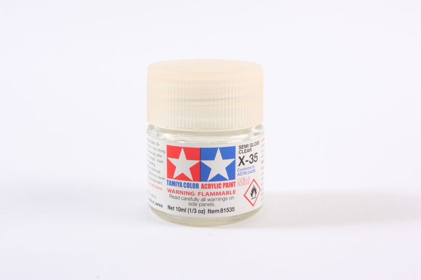 Tamiya Acrylic Mini X-35 Semi Gloss Clear