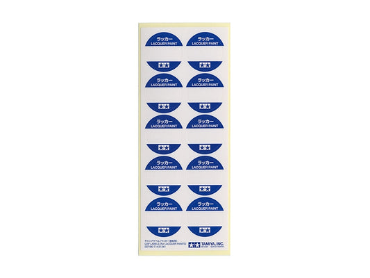 Tamiya CAP LABELS LACQUER PAINTS