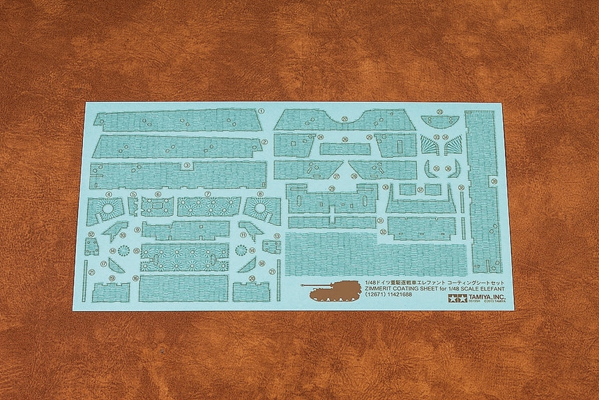 Tamiya Zimmerit Coating Sheet 1/48 Elefant