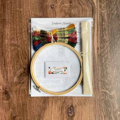 Southern Flowers Embroidery Kit