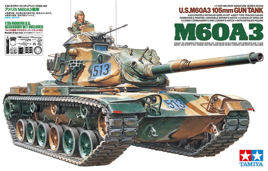 Tamiya 1/35 M60A3 105mm Gun Tank - 35140