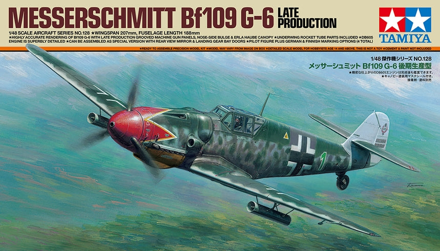 Tamiya 1/48 Messerschmitt BF109 G-6 - 61128