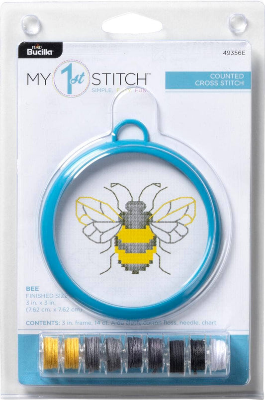 Bucilla ® My 1st Stitch™ Counted Cross Stitch Kit - Bee 3"