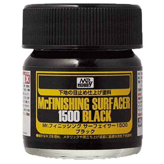 Mr Hobby Mr Finishing Surfacer 1500 Black 40ml