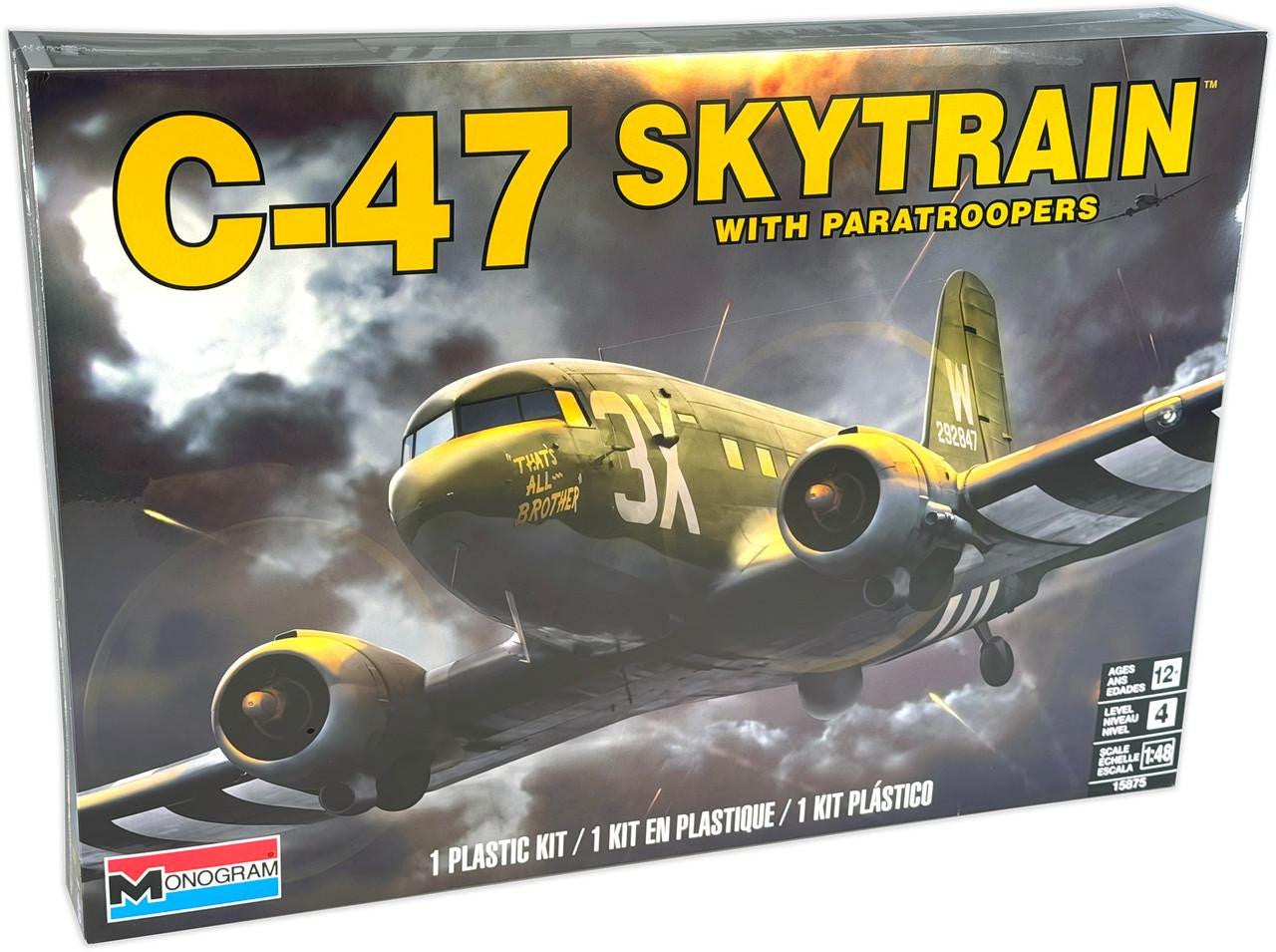 Revell/MonoGram 1/48 C-47 Skytrain w/Paratroopers - 15875