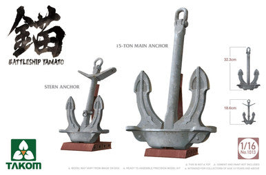 1/16 Takom Battleship Yamato Anchor