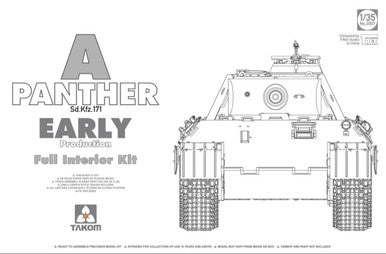 1/35 Takom WWII German medium Tank Sd.Kfz.171 Panther A early production w/ full interior kit