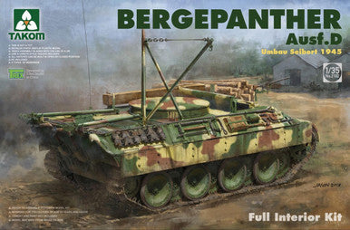 1/35 Takom WWII Bergepanther Ausf D Tank Umbau Seibert 1945 w/Full Interior