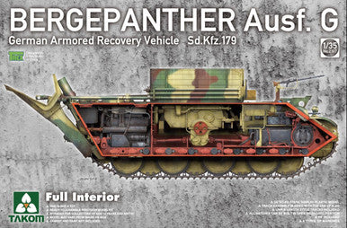 1/35 Takom Bergepanther Ausf.G German Armored Recovery Vehicle Sd.Kfz.179 w/ full interior kit