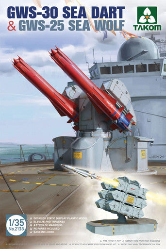 1/35 Takom GWS30 Sea Dart & GWS25 Sea Wolf Surface-to-Air Missile System