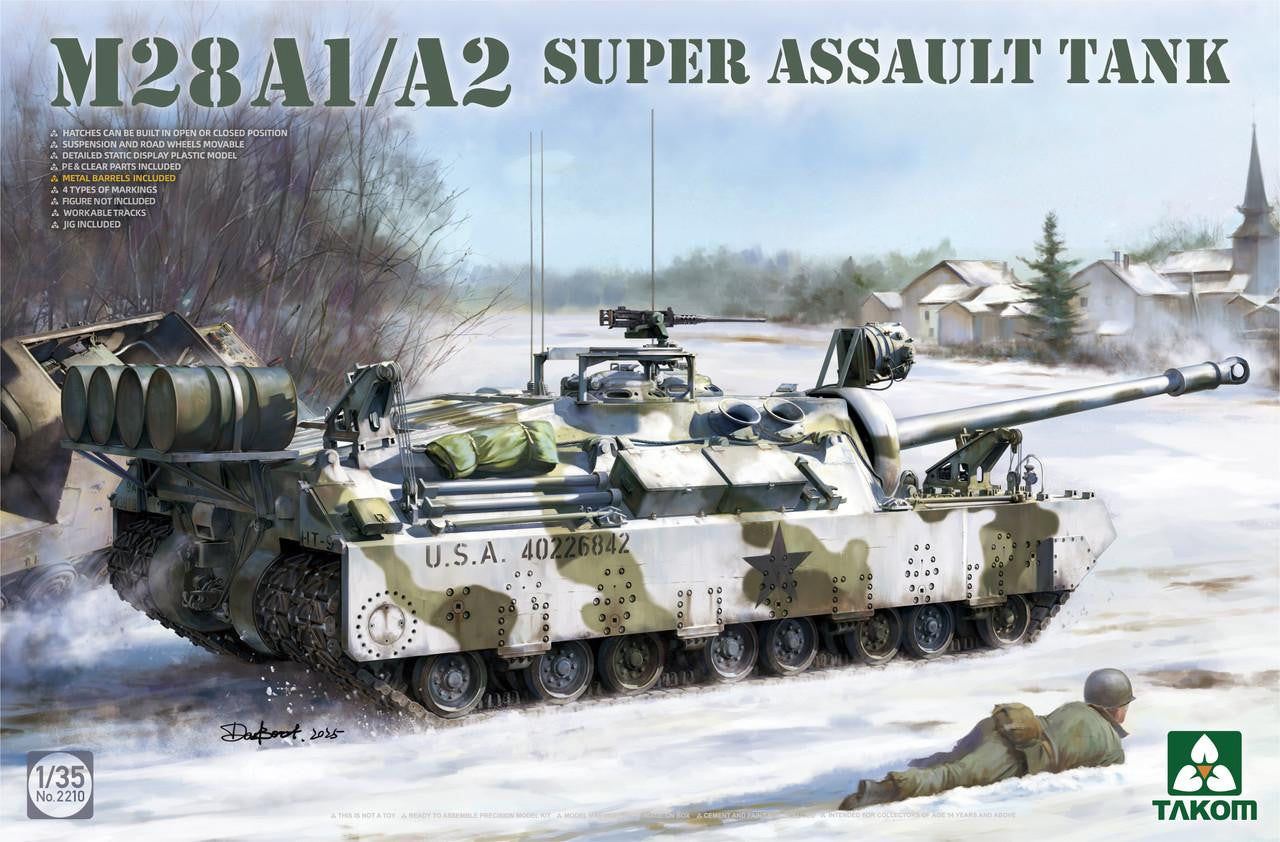 Takom 1/35 M28 A1/A2 Super Assault Tank