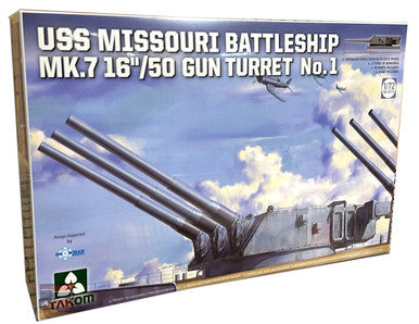 1/72 Takom USS Missouri Battleship Mk 7 16/50 Gun Turret