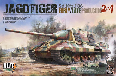 1/35 Takom Jagdtiger SdKfz 186 Early/Late Production Tank (2 in 1)