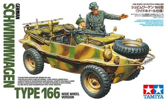 Tamiya 1/35 Schwimmwagen Type 166 Wide Wheel Version