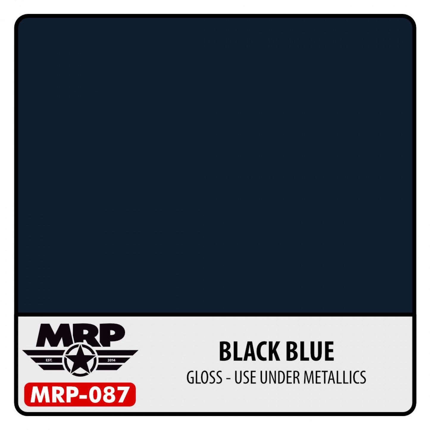 MRP087 Black Blue Gloss Use under metallics - Mr. Paint