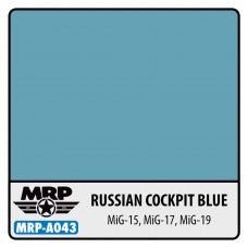 MRP-A043 Russian Cockpit Blue (Mig-15, Mig-17, Mig-19) - Mr. Paint Aqua