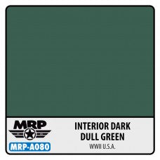 MRP-A080 WWII US – Interior Dark Dull Green - Mr. Paint Aqua